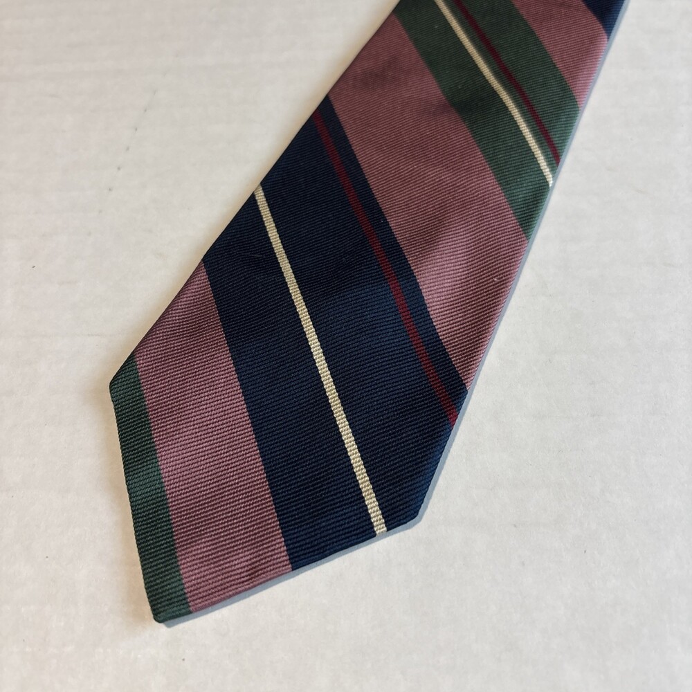 Handmade Ralph Lauren 100% Silk Tie Made In The U.S.A